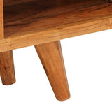 vidaXL TV Kast met plank Bruin 110 x 30 x 40 cm Massief Acacia Hout