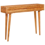 vidaXL Wandtafel met lade Bruin 110 x 30 x 80 cm Massief Acacia Hout