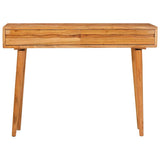 vidaXL Wandtafel met lade Bruin 110 x 30 x 80 cm Massief Acacia Hout