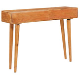 vidaXL Wandtafel met lade Bruin 110 x 30 x 80 cm Massief Acacia Hout