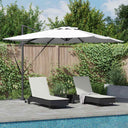 vidaXL Parasol Zand 286 x 284 x 270 cm Aluminium en Polyester