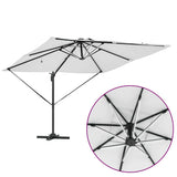 vidaXL Parasol Zand 286 x 284 x 270 cm Aluminium en Polyester