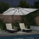 vidaXL Parasol Zand 286 x 284 x 270 cm Aluminium en Polyester