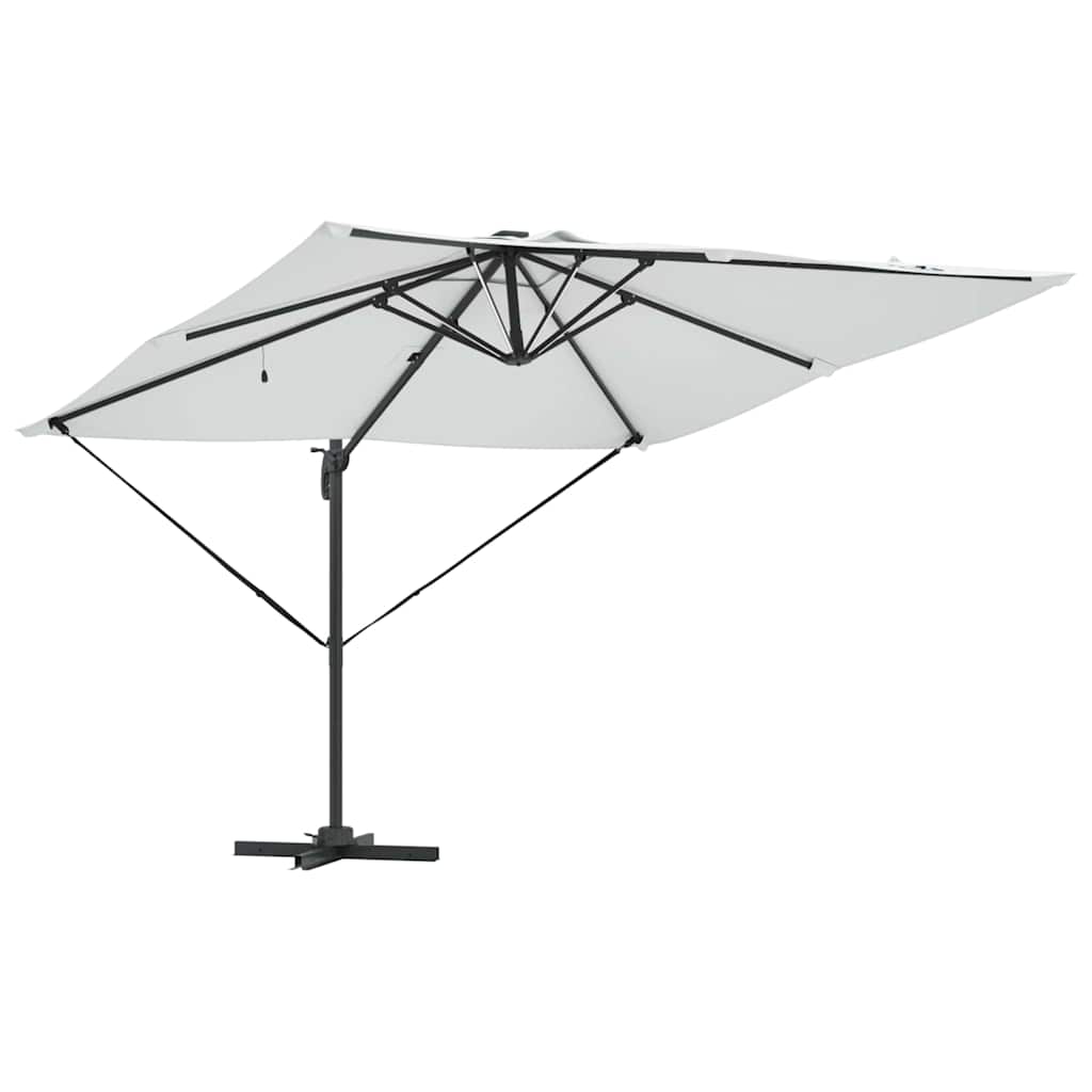 vidaXL Parasol Zand 286 x 284 x 270 cm Aluminium en Polyester