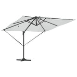 vidaXL Parasol Zand 286 x 284 x 270 cm Aluminium en Polyester