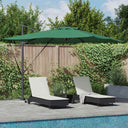 vidaXL Parasol Zand 286 x 284 x 270 cm Aluminium en Polyester