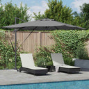 vidaXL Parasol Zand 286 x 284 x 270 cm Aluminium en Polyester