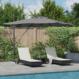 vidaXL Parasol Zand 286 x 284 x 270 cm Aluminium en Polyester