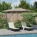vidaXL Parasol Zand 286 x 284 x 270 cm Aluminium en Polyester