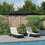 vidaXL Parasol Zand 286 x 284 x 270 cm Aluminium en Polyester