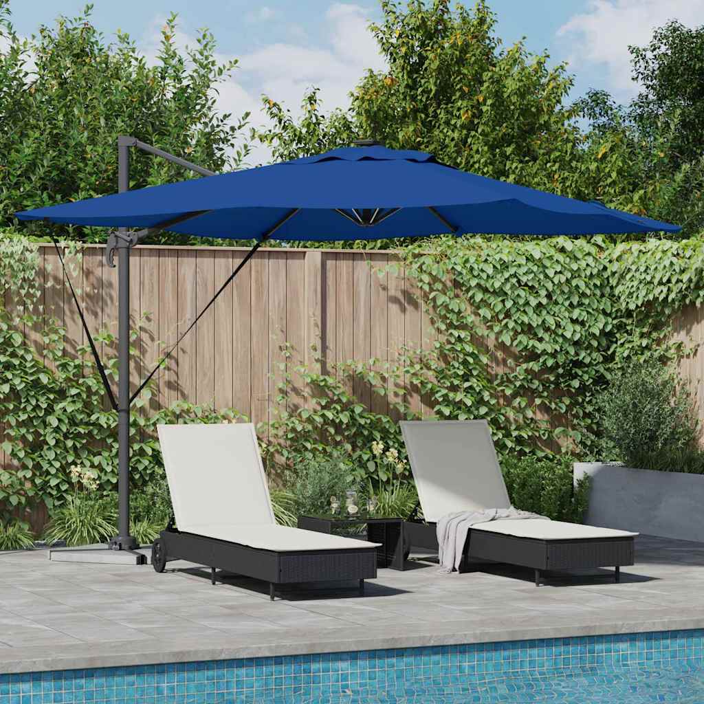 vidaXL Parasol Zand 286 x 284 x 270 cm Aluminium en Polyester