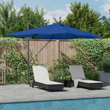 vidaXL Parasol met slot Zand 352 x 251 x 265 cm Polyester en Aluminium