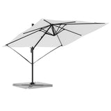 vidaXL Rome Parasol Beige 286 x 284 x 265 cm Aluminium and Polyester