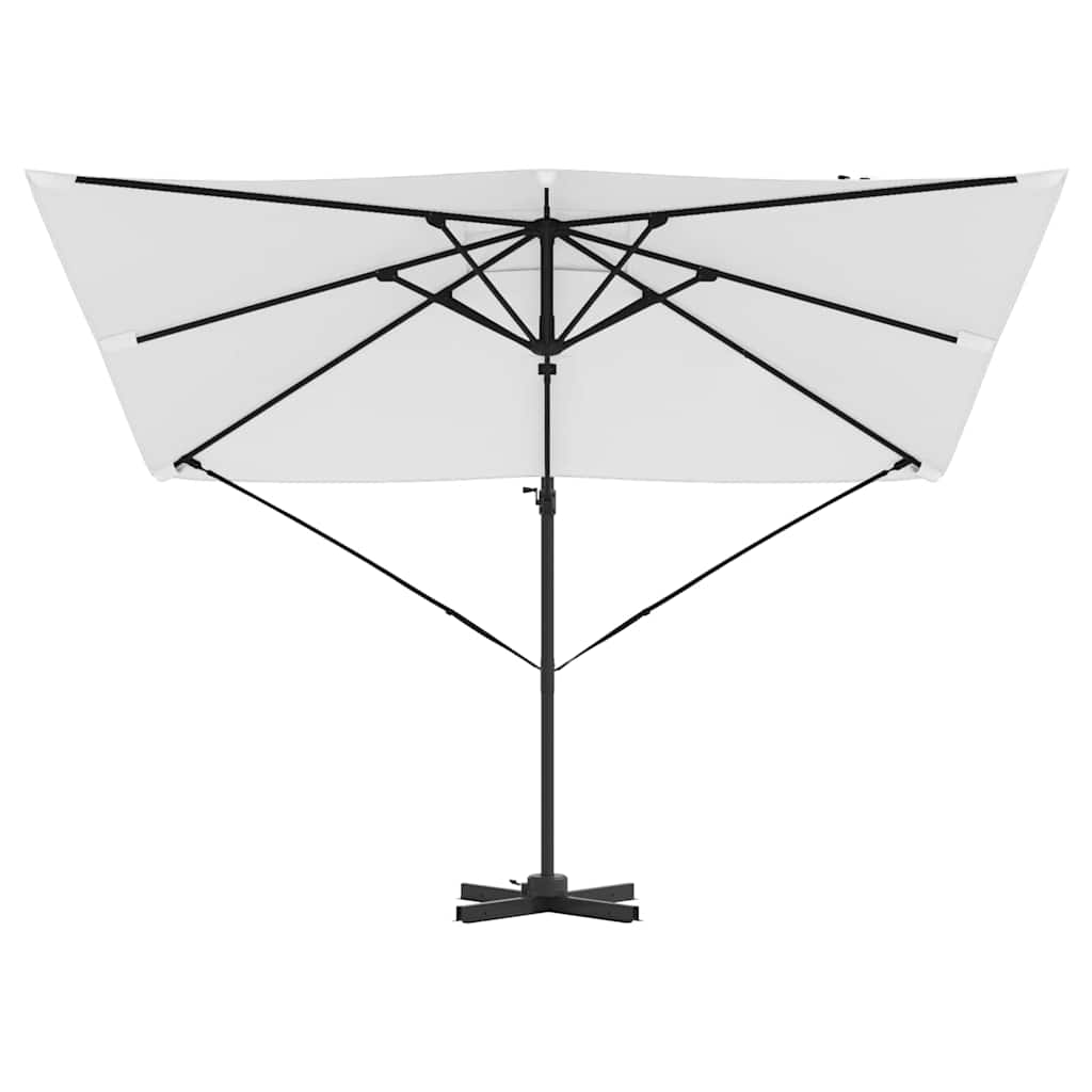 vidaXL Rome Parasol Beige 286 x 284 x 265 cm Aluminium and Polyester