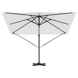 vidaXL Rome Parasol Beige 286 x 284 x 265 cm Aluminium and Polyester
