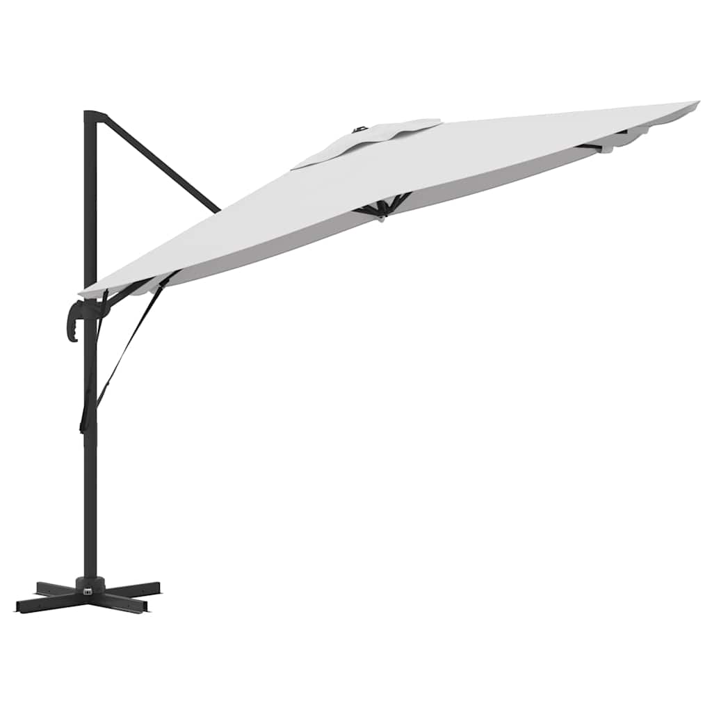 vidaXL Rome Parasol Beige 286 x 284 x 265 cm Aluminium and Polyester