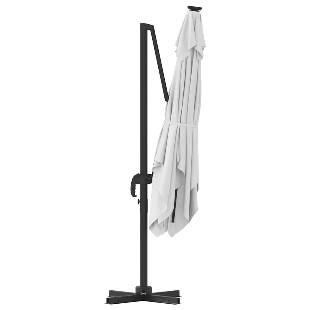 vidaXL Rome Parasol Beige 286 x 284 x 265 cm Aluminium and Polyester