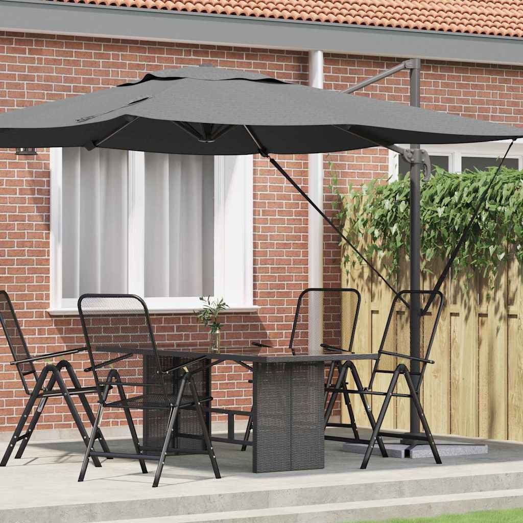 vidaXL Rome Parasol Beige 286 x 284 x 265 cm Aluminium and Polyester
