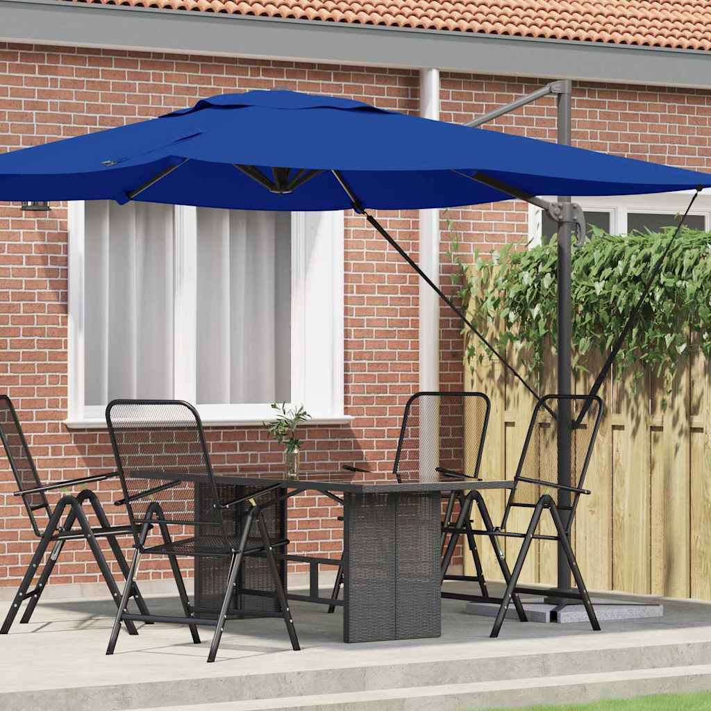 vidaXL Rome Parasol Beige 286 x 284 x 265 cm Aluminium and Polyester