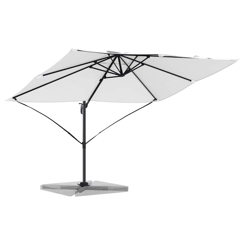 vidaXL Parasol Sand 351 x 250 x 260 cm Polyester and Aluminium