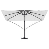 vidaXL Parasol Sand 351 x 250 x 260 cm Polyester and Aluminium