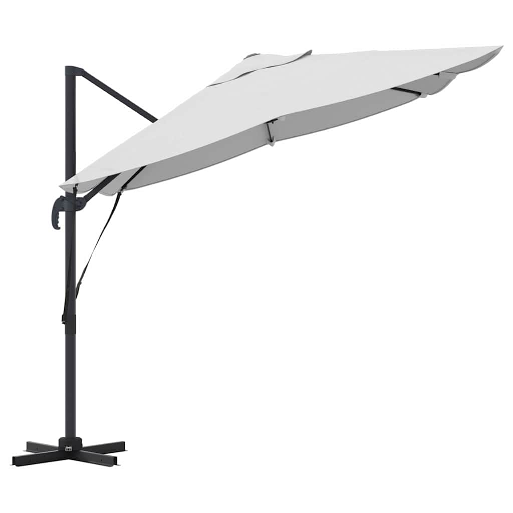 vidaXL Parasol Sand 351 x 250 x 260 cm Polyester and Aluminium