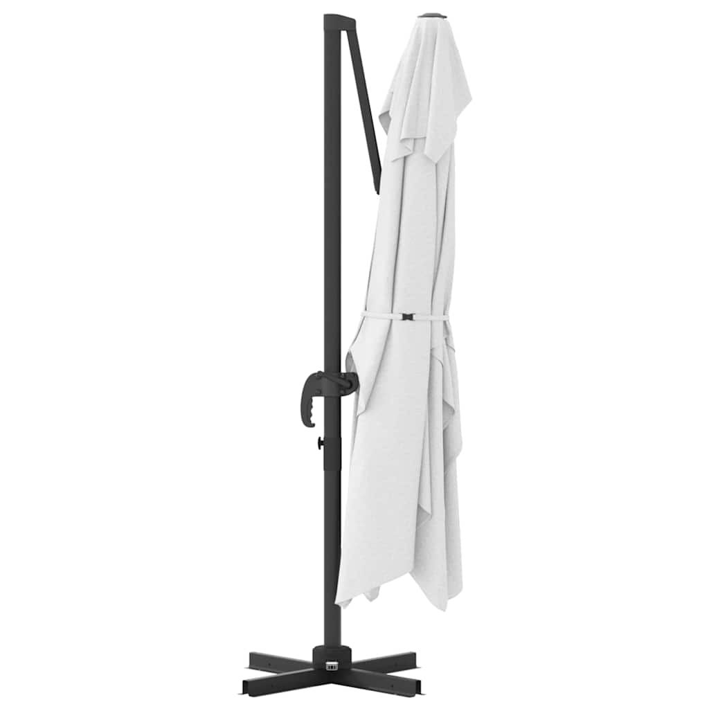 vidaXL Parasol Sand 351 x 250 x 260 cm Polyester and Aluminium