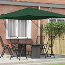 vidaXL Parasol Sand 351 x 250 x 260 cm Polyester and Aluminium