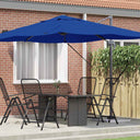 vidaXL Parasol Sand 351 x 250 x 260 cm Polyester and Aluminium