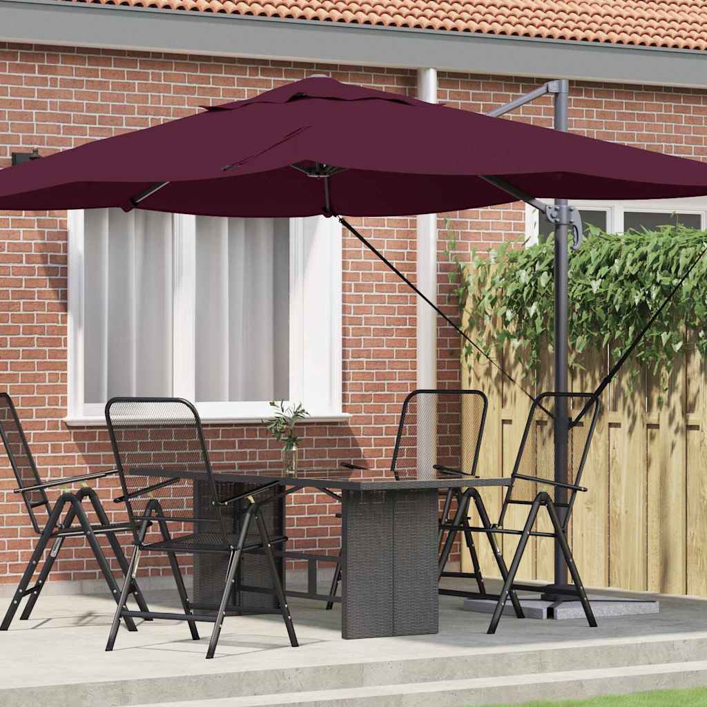 vidaXL Parasol Sand 351 x 250 x 260 cm Polyester and Aluminium