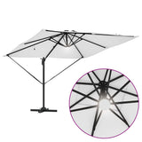 vidaXL Roma Parasol Beige 286 x 284 x 270 cm Aluminium en Polyester
