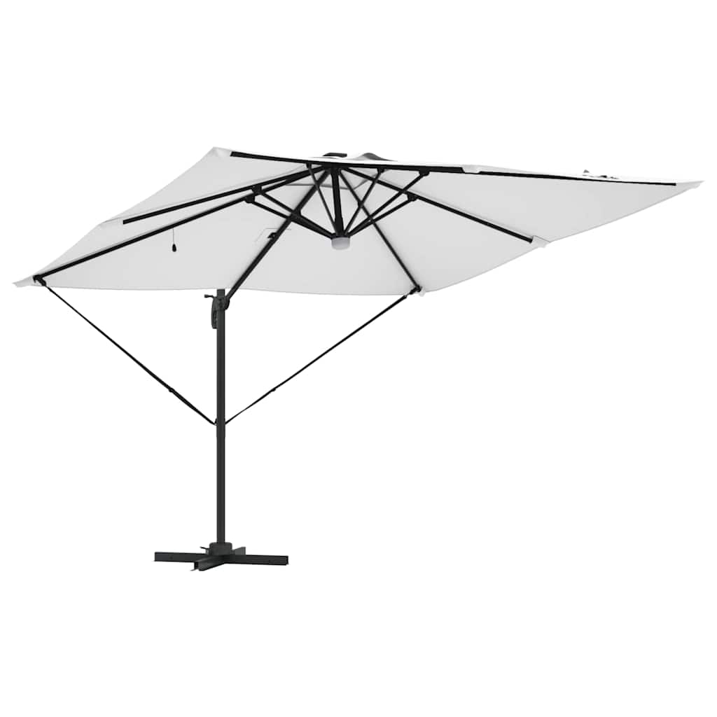 vidaXL Roma Parasol Beige 286 x 284 x 270 cm Aluminium en Polyester