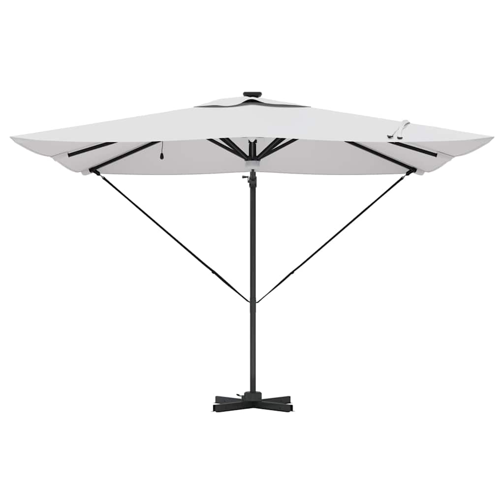 vidaXL Roma Parasol Beige 286 x 284 x 270 cm Aluminium en Polyester