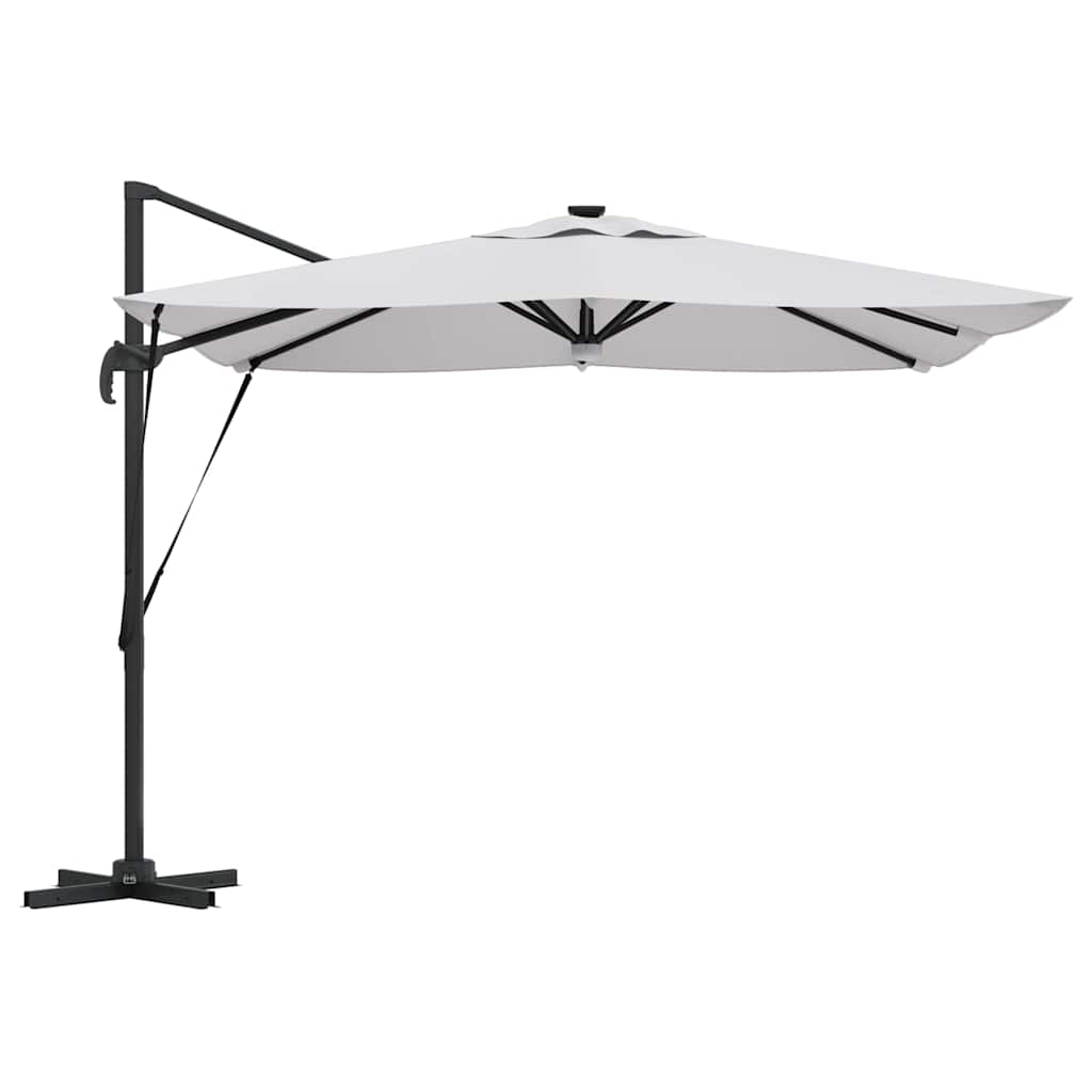 vidaXL Roma Parasol Beige 286 x 284 x 270 cm Aluminium en Polyester