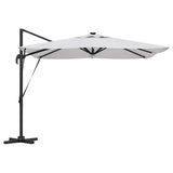 vidaXL Roma Parasol Beige 286 x 284 x 270 cm Aluminium en Polyester