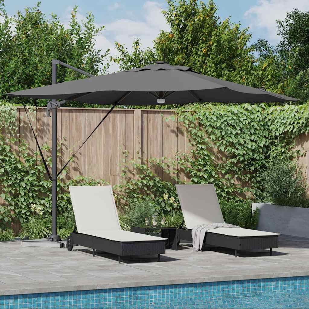vidaXL Roma Parasol Beige 286 x 284 x 270 cm Aluminium en Polyester