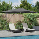 vidaXL Roma Parasol Beige 286 x 284 x 270 cm Aluminium en Polyester