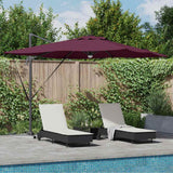 vidaXL Roma Parasol Beige 286 x 284 x 270 cm Aluminium en Polyester