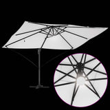 vidaXL Parasol Zand 351 x 250 x 253 cm Polyester en Aluminium