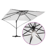 vidaXL Parasol Zand 351 x 250 x 253 cm Polyester en Aluminium