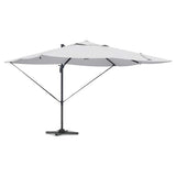vidaXL Parasol Zand 351 x 250 x 253 cm Polyester en Aluminium