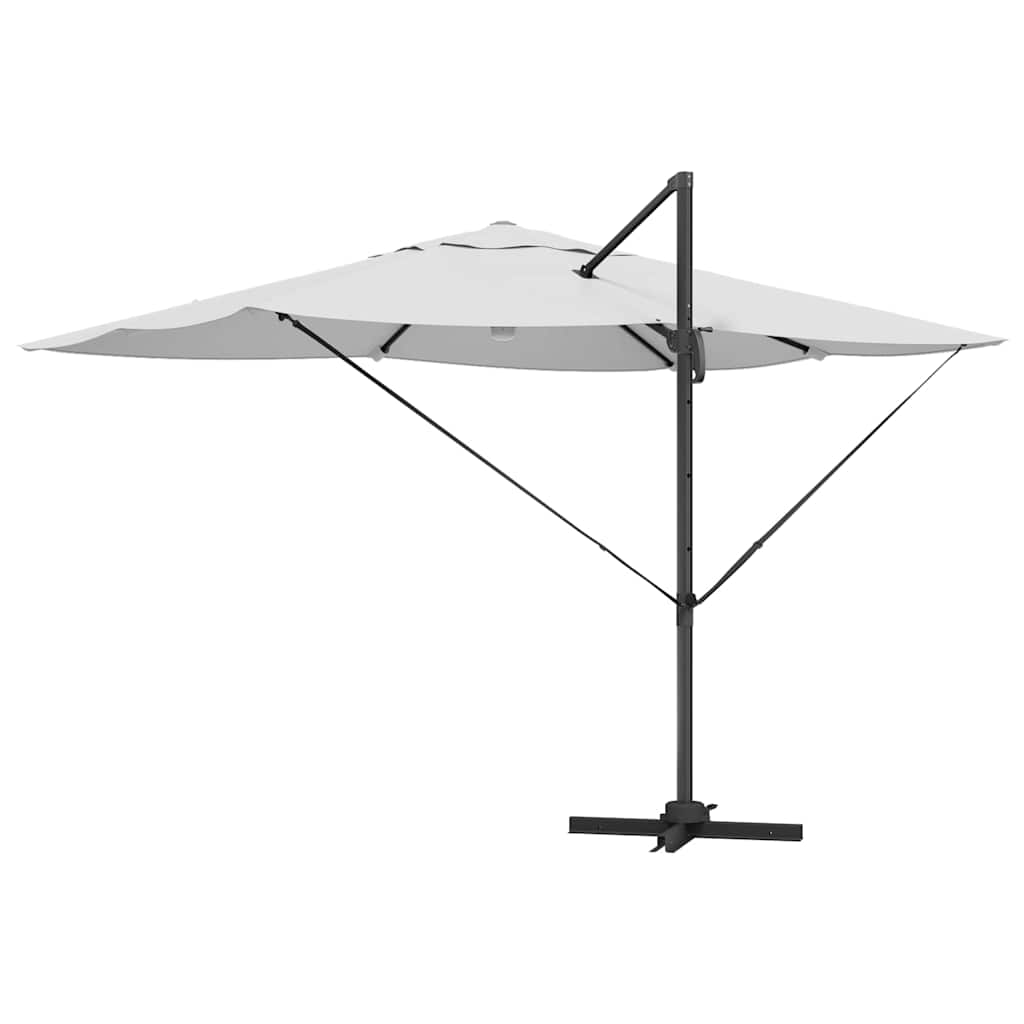 vidaXL Parasol Zand 351 x 250 x 253 cm Polyester en Aluminium