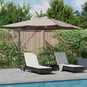 vidaXL Parasol Zand 351 x 250 x 253 cm Polyester en Aluminium