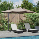 vidaXL Parasol Zand 351 x 250 x 253 cm Polyester en Aluminium