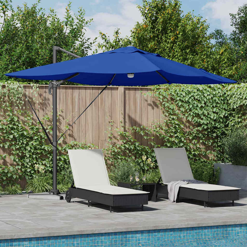 vidaXL Parasol Zand 351 x 250 x 253 cm Polyester en Aluminium
