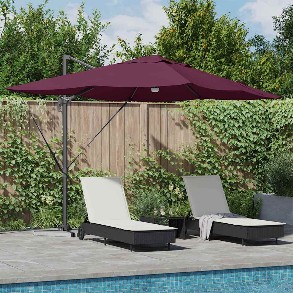 vidaXL Parasol Zand 351 x 250 x 253 cm Polyester en Aluminium