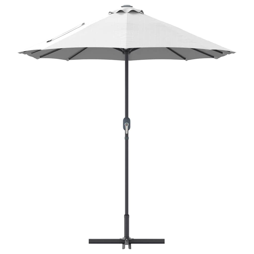 vidaXL Tuinparasol Zand 370 x 197 x 239 cm Polyester en Aluminium