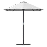 vidaXL Tuinparasol Zand 370 x 197 x 239 cm Polyester en Aluminium