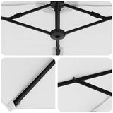 vidaXL Parasol Zand 372 x 198 x 243 cm Polyester en Aluminium