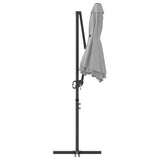 vidaXL Parasol Zand 372 x 198 x 243 cm Polyester en Aluminium